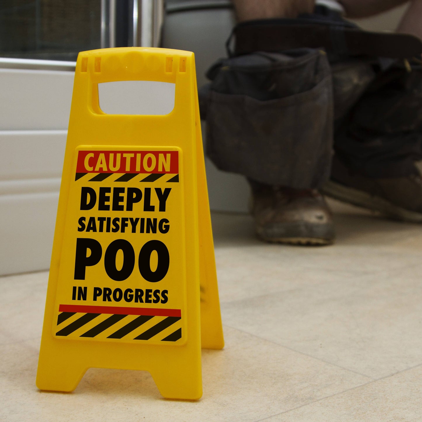 
                  
                    Satisfying Poo Desk Warning Sign - Novelty Men's Gift
                  
                