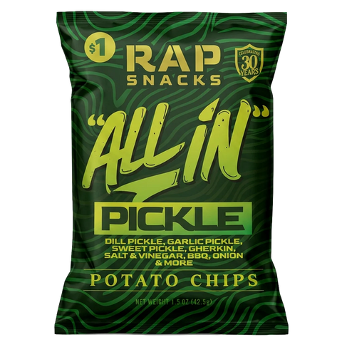 Rap Snacks All In Pickle Potato Chips 42.5g