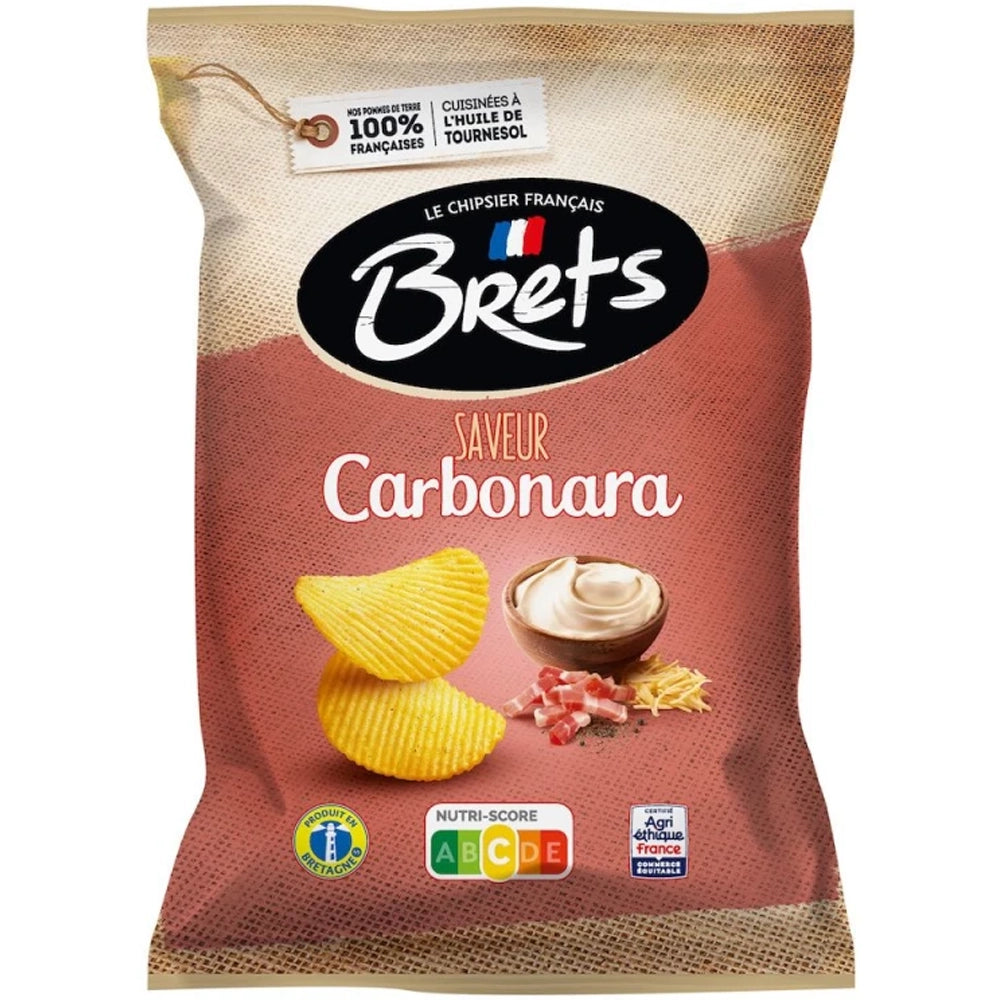 Brets Carbonara Flavour Crisps (France) 125g