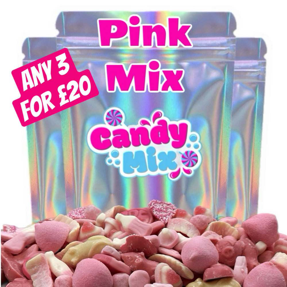 Pick and Mix Sweets - Pink Mix 500g