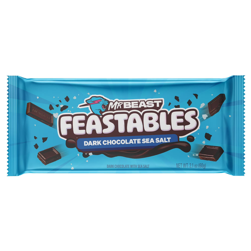 Feastables Mr Beast Bar Chocolate Sea Salt Bar 60g - Candy Mail UK