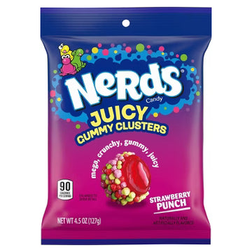 Nerds Juicy Gummy Clusters 127g  BESTR BEFORE 26th AUGUST 2026