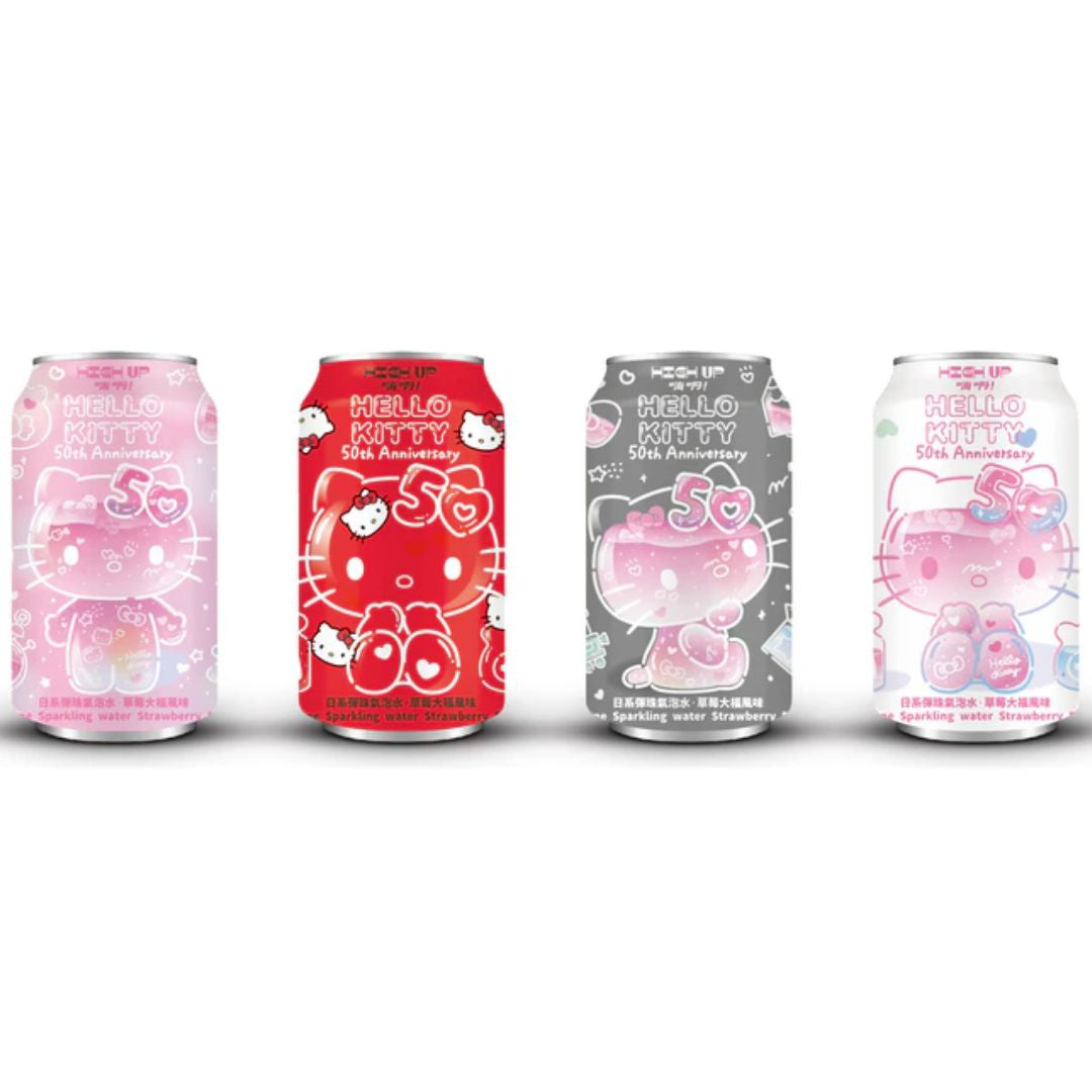 Hello Kitty 50th Anniversary Ramune Strawberry Daifuku 330ml