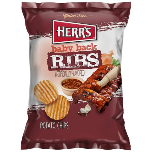 Herr's Baby Back Ribs Potato Chips 43g