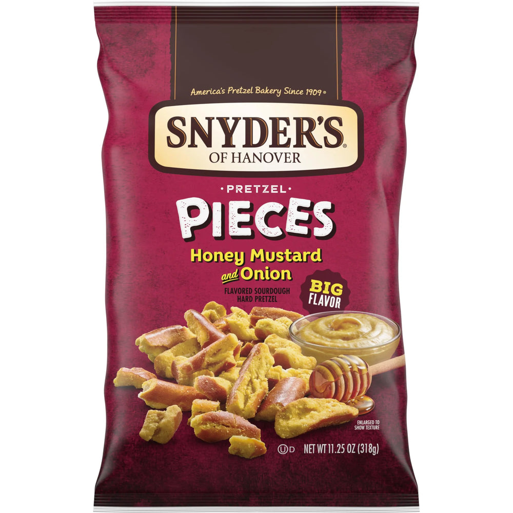 Snyder’s Pretzel Pieces Honey Mustard & Onion – 110g (USA)
