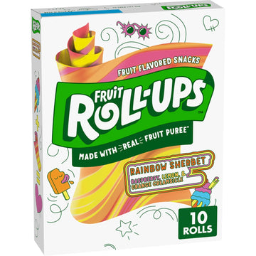 Fruit Roll-Ups Rainbow Sherbet 141g