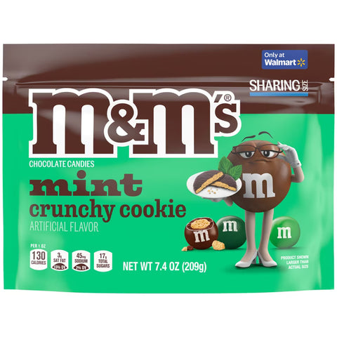 M&M's Mint Crunchy Cookie Share Size 209g