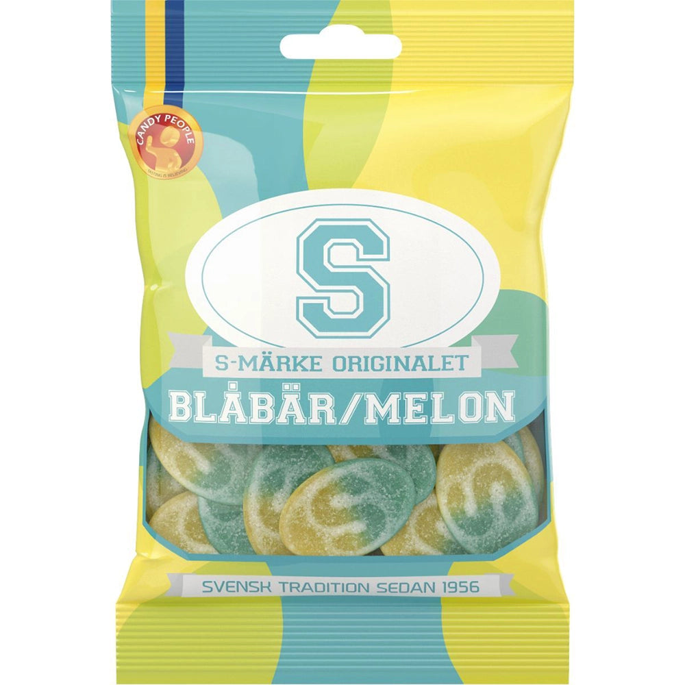 S-Märke Blueberry & Melon 80g (Sweden)
