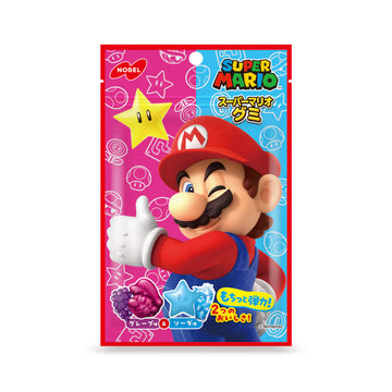 Nobel Super Mario Gummies Grape & Soda (Japan) 50g