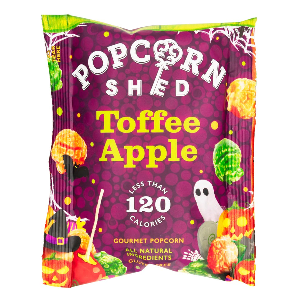 Halloween Toffee Apple Popcorn Shed Snack Pack 24g
