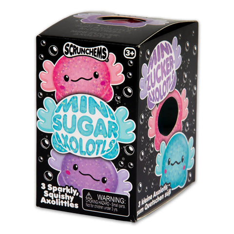 Scrunchems Mini Sugar Axolotls – Set of 3