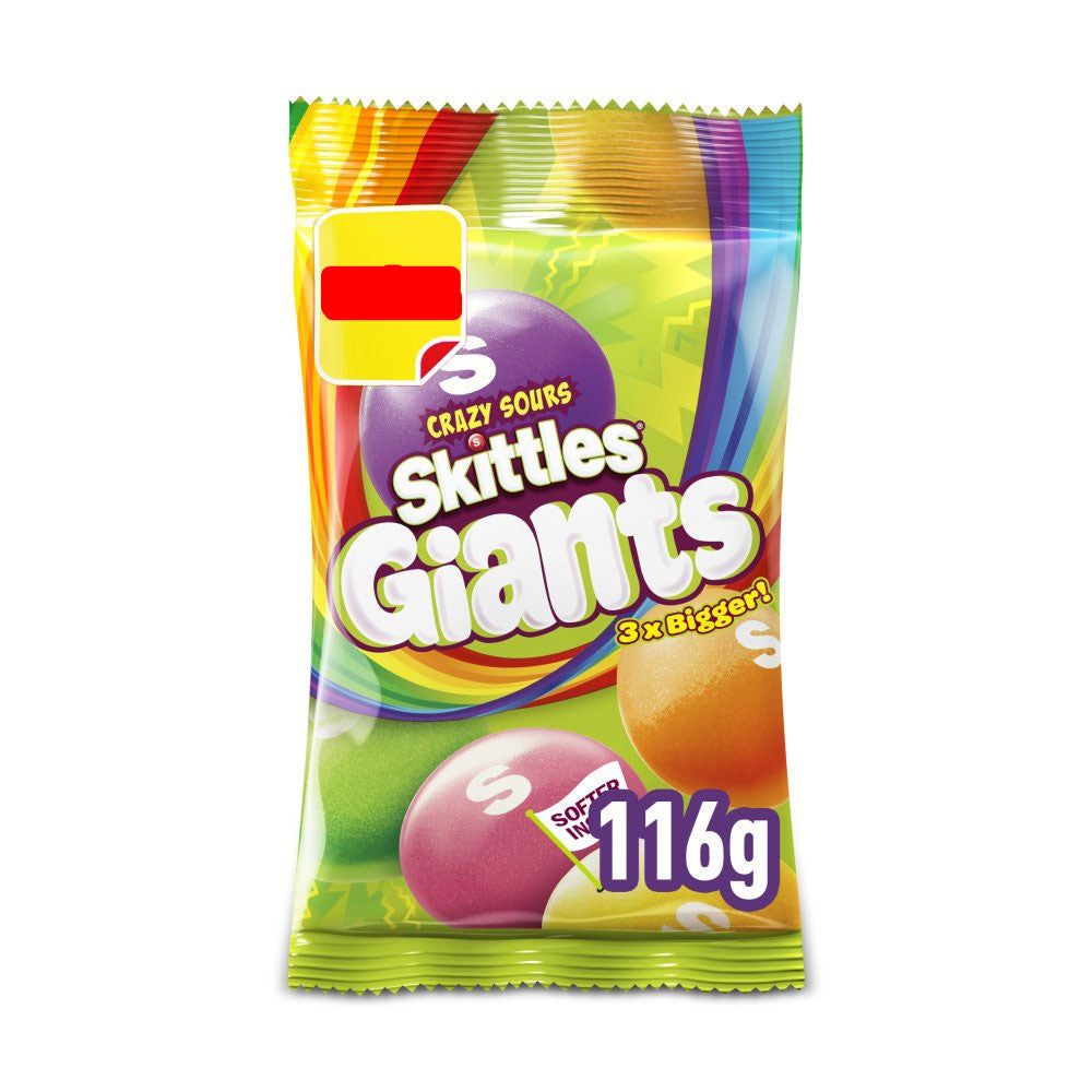Skittles Giants Chewy Sour (132g) BEST BEFORE  NOVEMBER 2025