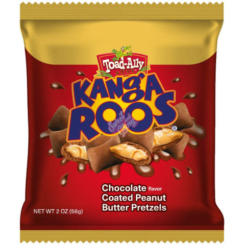 Toad-Ally KangaRoos Chocolate Coated Peanut Butter Pretzels 56g