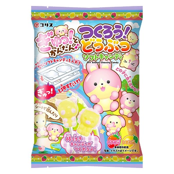 Coris DIY Animal Shaped Soft Candy Lollipop (Japan) 22g
