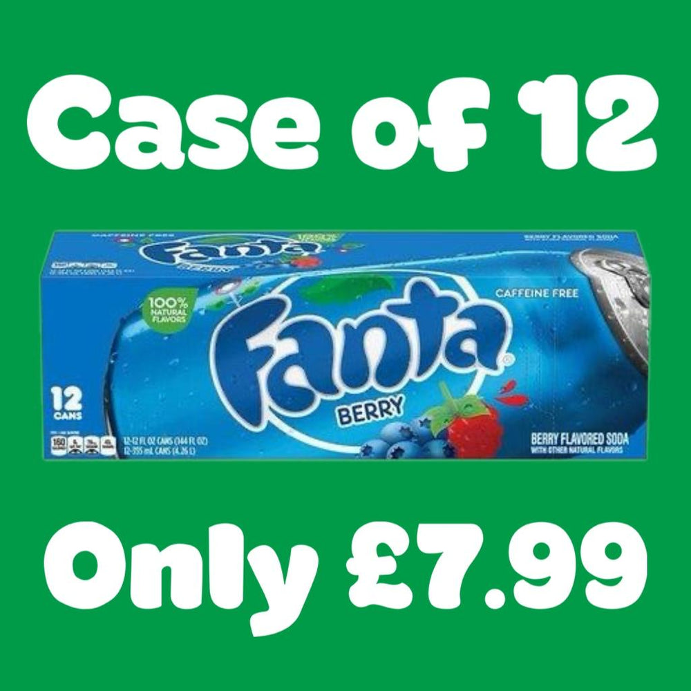 (Best Before: 08/01/2025) Case of Fanta Berry Soda 12x355ml