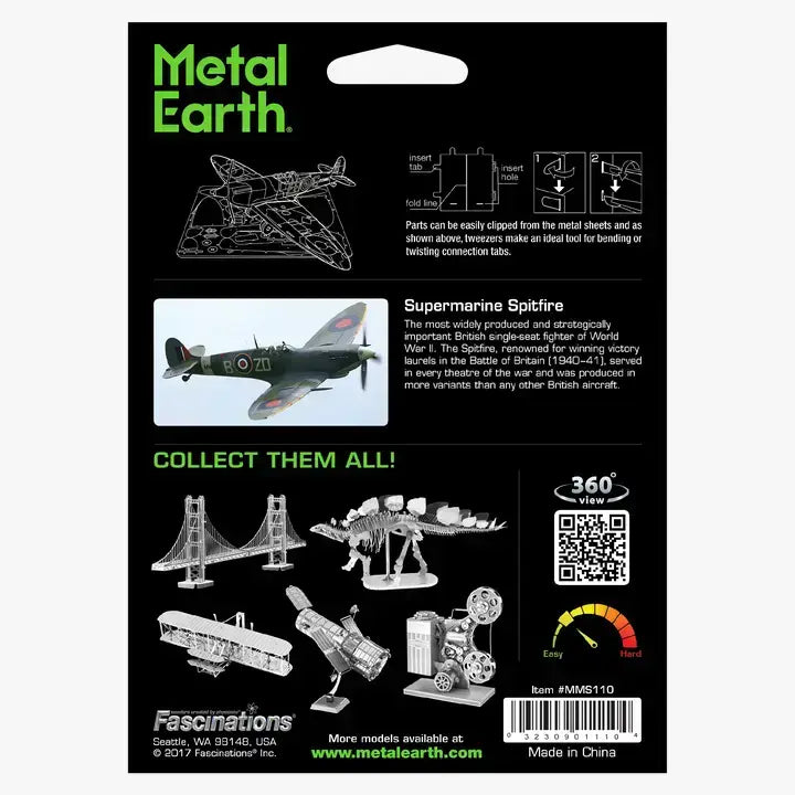 
                  
                    Metal Earth - Spitfire Steel Model Kit
                  
                