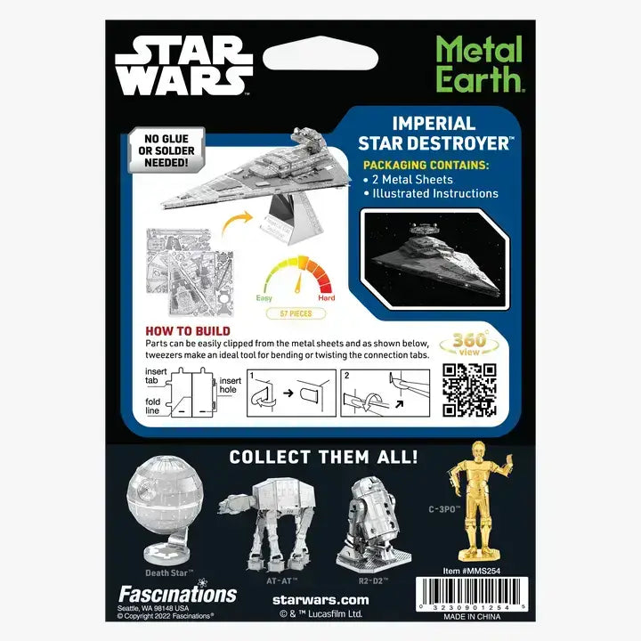 
                  
                    Star Wars Imperial Star Destroyer- Metal Earth Model Kit
                  
                
