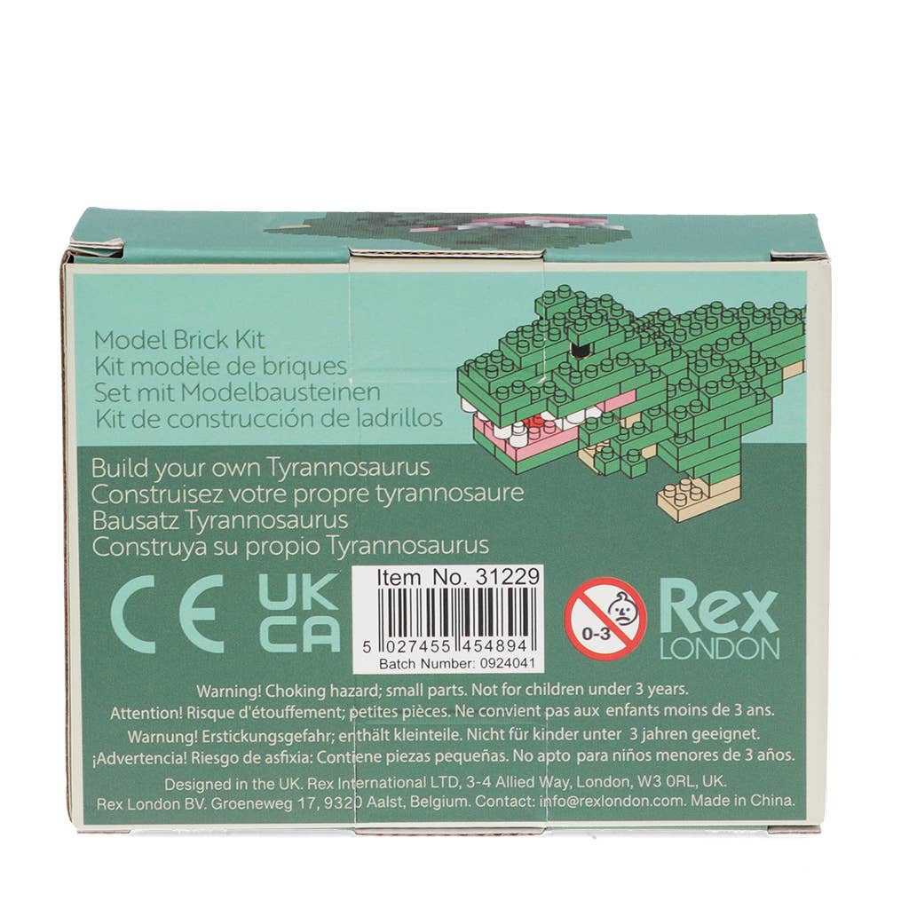 
                  
                    Build Your Own T-Rex Dinosaur – 119-Piece Mini Building Brick Kit
                  
                