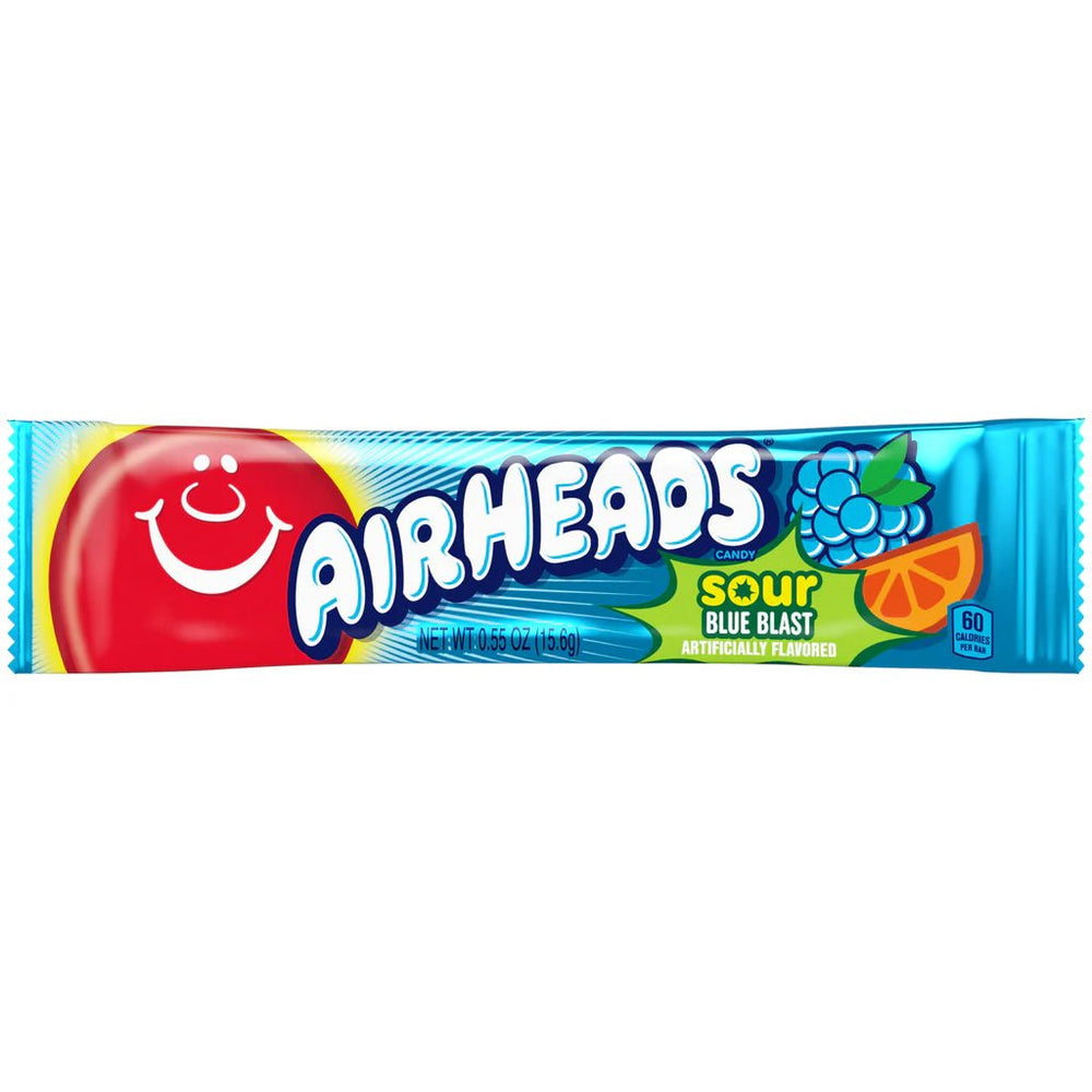 Airheads Sour Blue Blast Bar 15.6g - Candy Mail UK