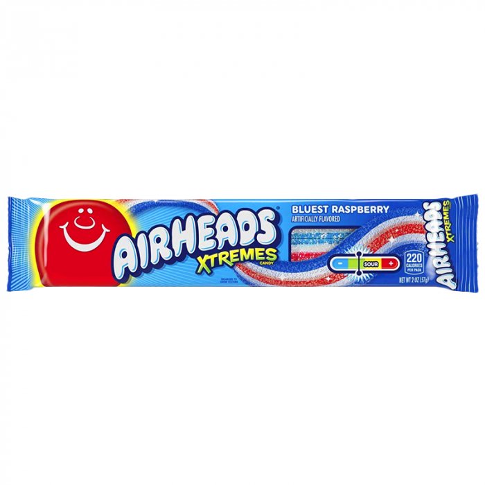 Airheads Xtreme Belts Bluest Raspberry 56g - Candy Mail UK