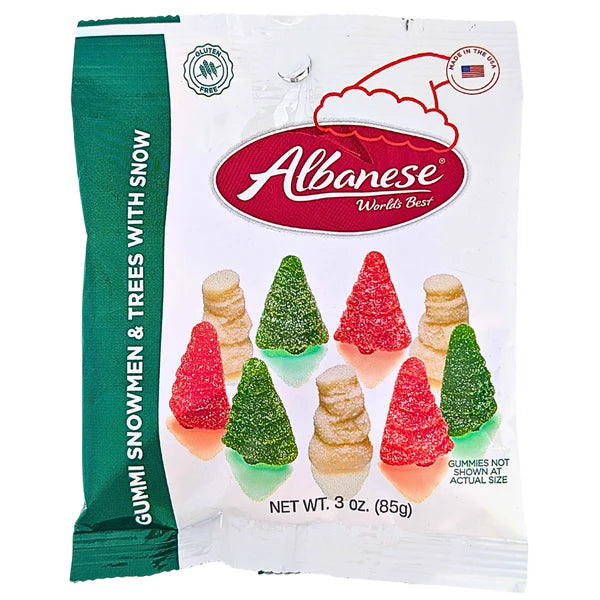 Albanese Gummi Snowmen & Trees with Snow 85g