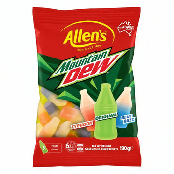 Allen's Mountain Dew Gummy Bottles 190g