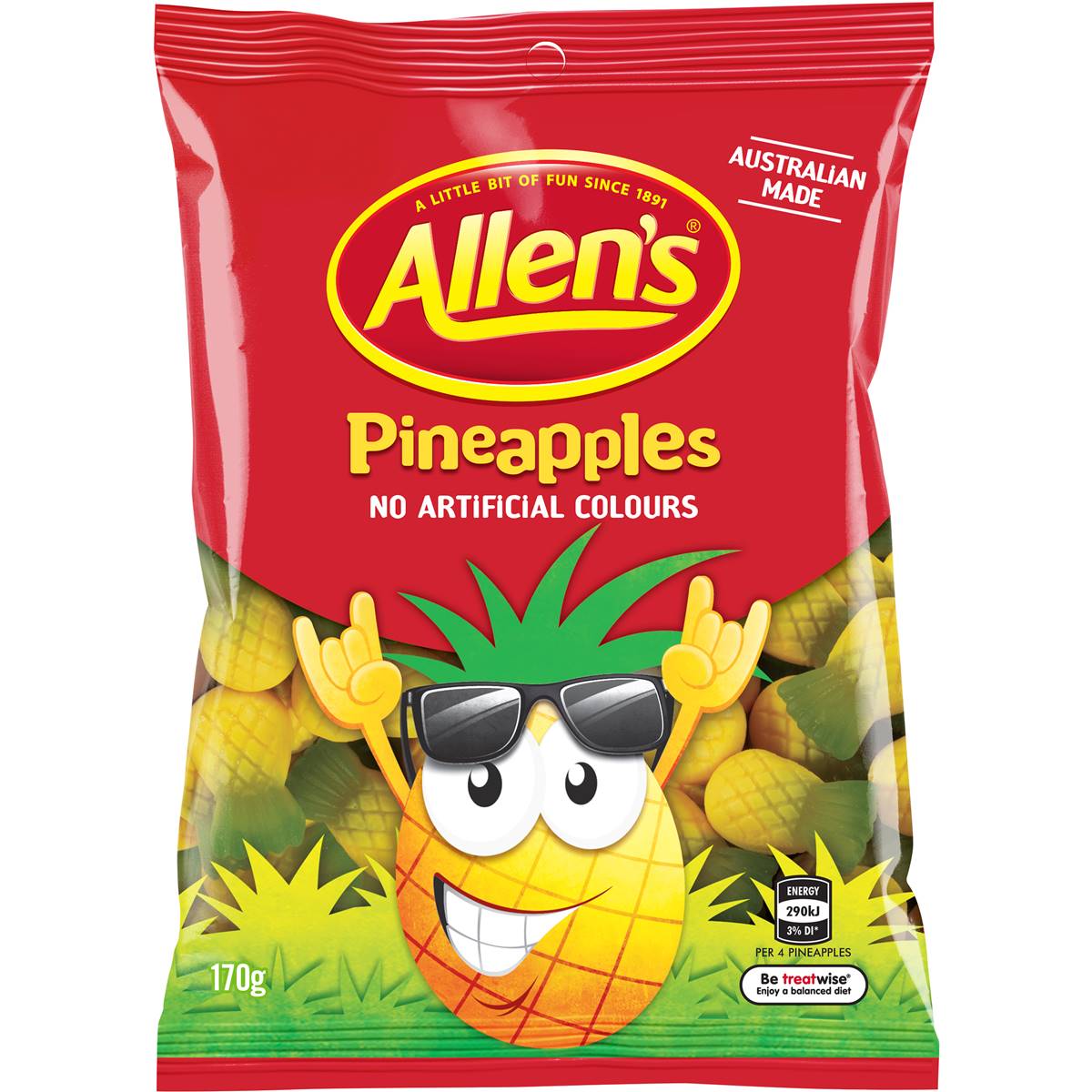 Allen's Pineapples 170g - Candy Mail UK