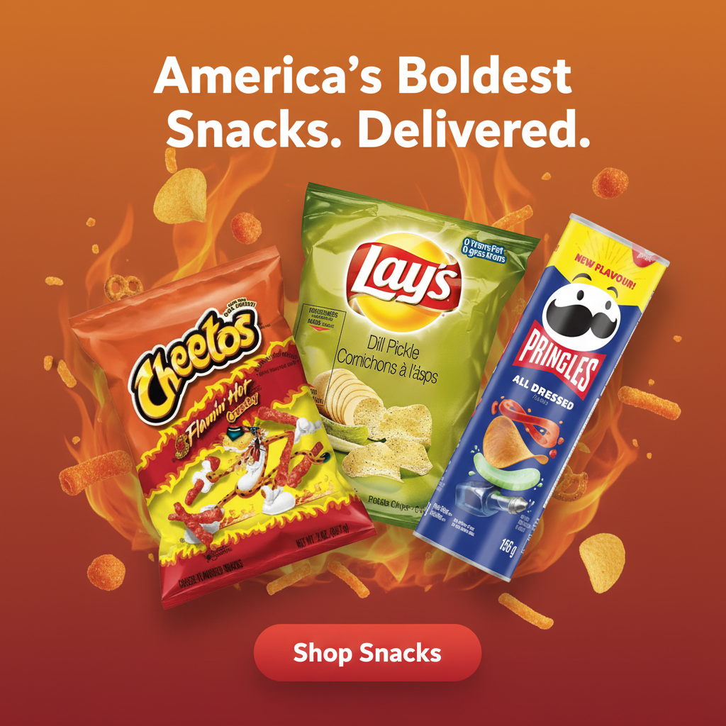 American Snacks Mobile Banner