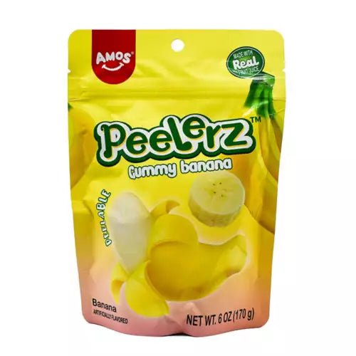 Amos Peelerz Gummy Banana 170g - Candy Mail UK