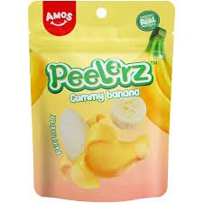 Amos Peelerz Gummy Banana 80g - Candy Mail UK