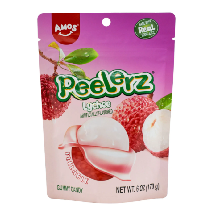 Amos Peelerz Gummy Lychee 65g