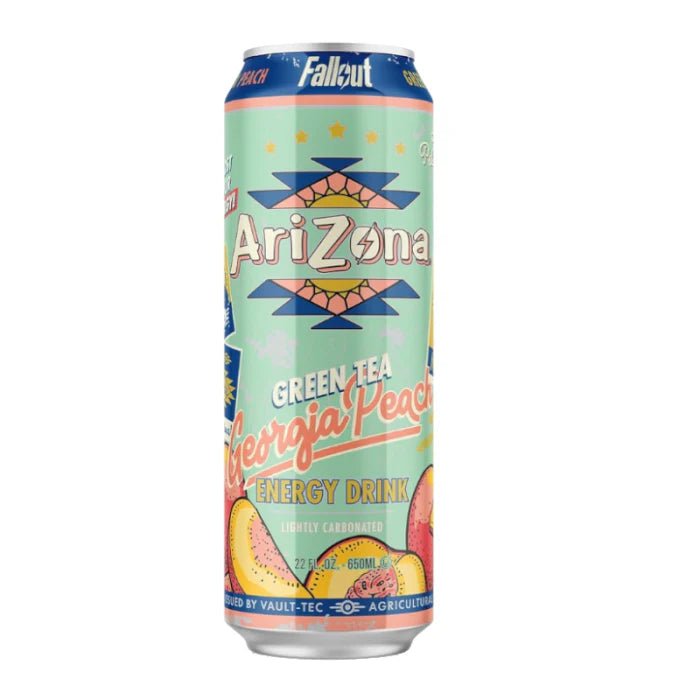 Arizona 'Fallout' Green Tea Georgia Peach 650ml - Candy Mail UK