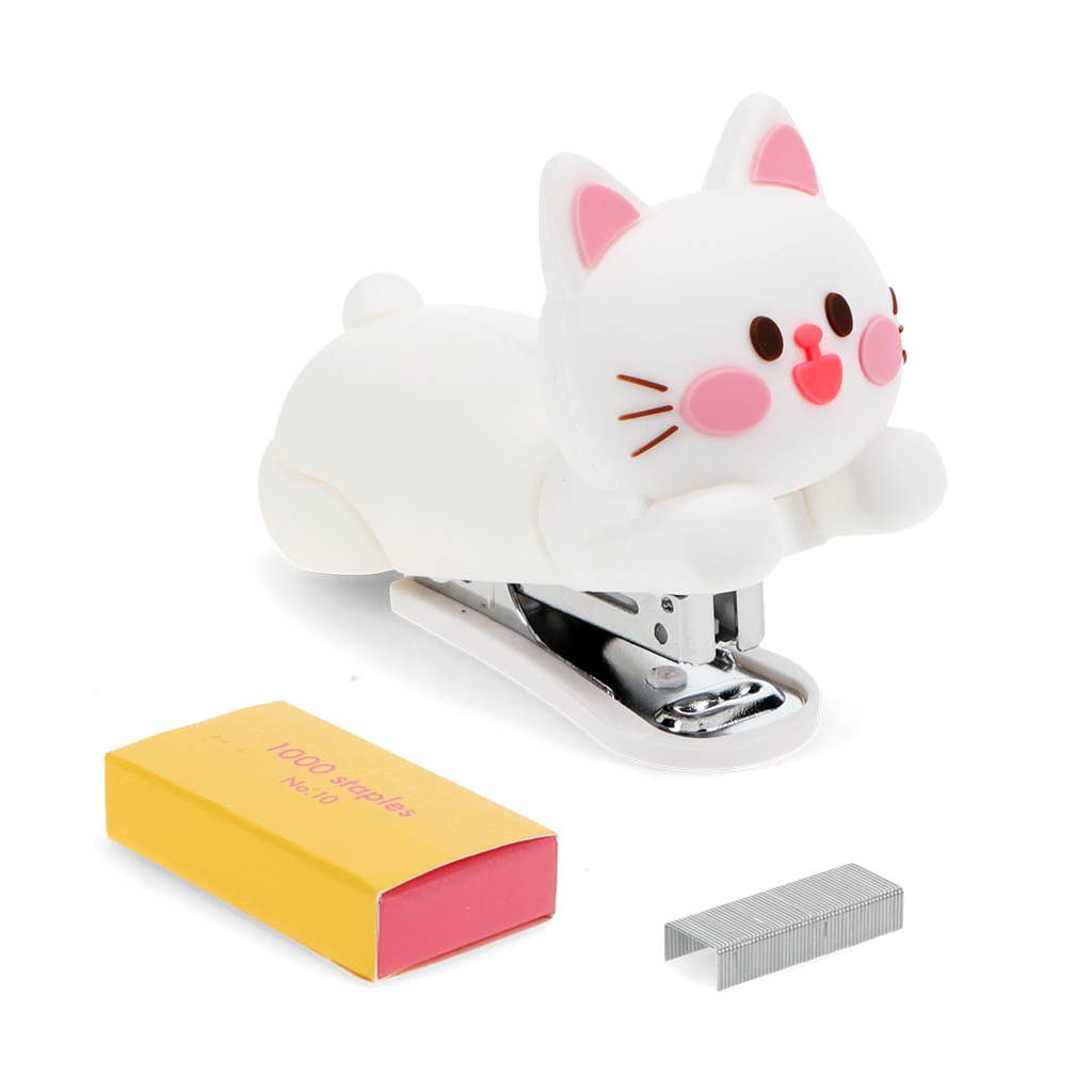 
                  
                    Kitten Mini Stapler – Cute Cat Desk Stapler with 1,000 Staples
                  
                