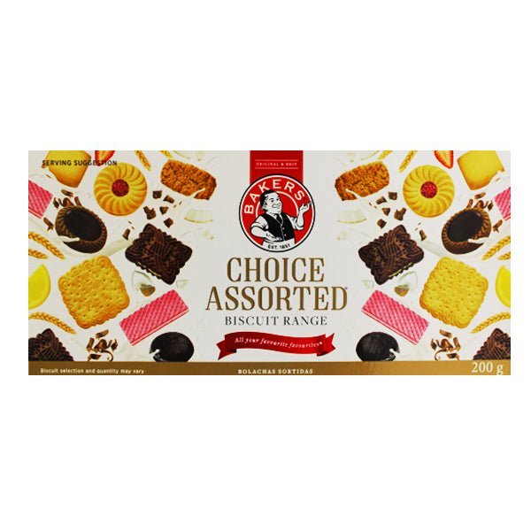 Bakers Choice Assorted Biscuit Range (South Africa) 200g Best Before (20/08/24) - Candy Mail UK