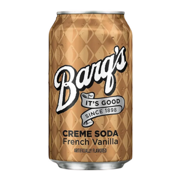 Barq's Creme Soda French Vanilla 355ml  BEST BEFORE APRIL 2026