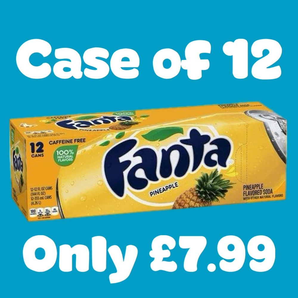 (Best Before: 16/12/2024) Case of Fanta Pineapple - Candy Mail UK