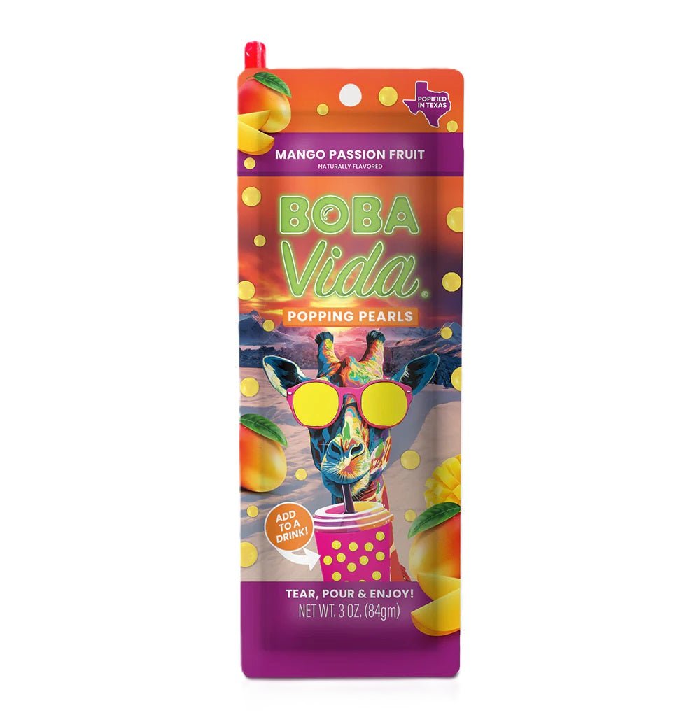 Boba Vida Mango Passion Fruit Popping Pearls 84g - Candy Mail UK