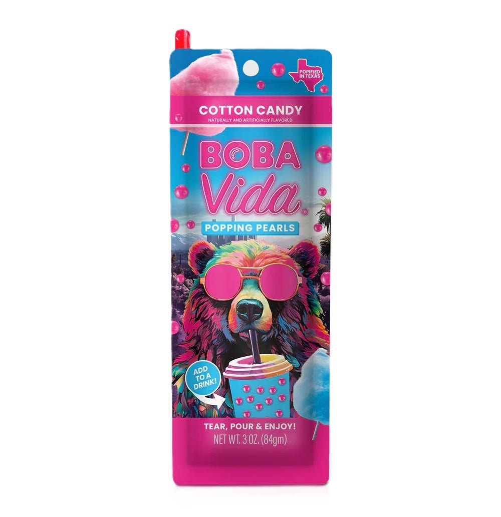 Boba Vida Popping Pearls Cotton Candy 84g - Candy Mail UK