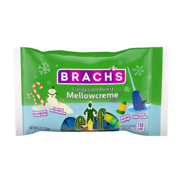 Brach's Elf Candy Cane Forest Mellowcreme Candy 226g - Candy Mail UK