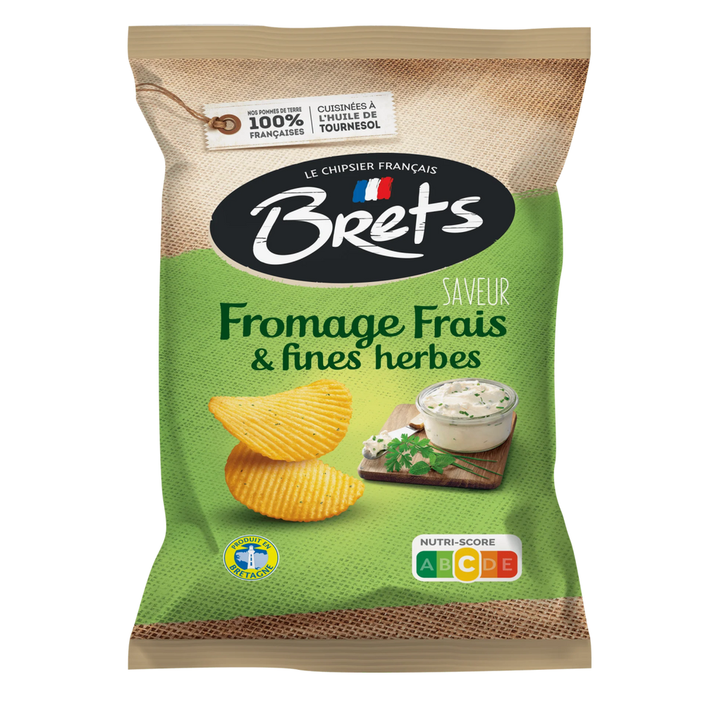 Bret’s Fromage Frais & Fines Herbes Crisps 125g (France) - Candy Mail UK