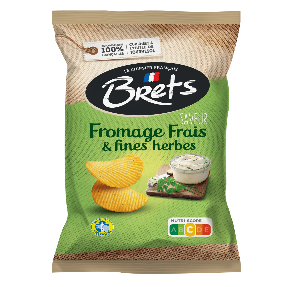 Bret’s Fromage Frais & Fines Herbes Crisps 125g (France) - Candy Mail UK