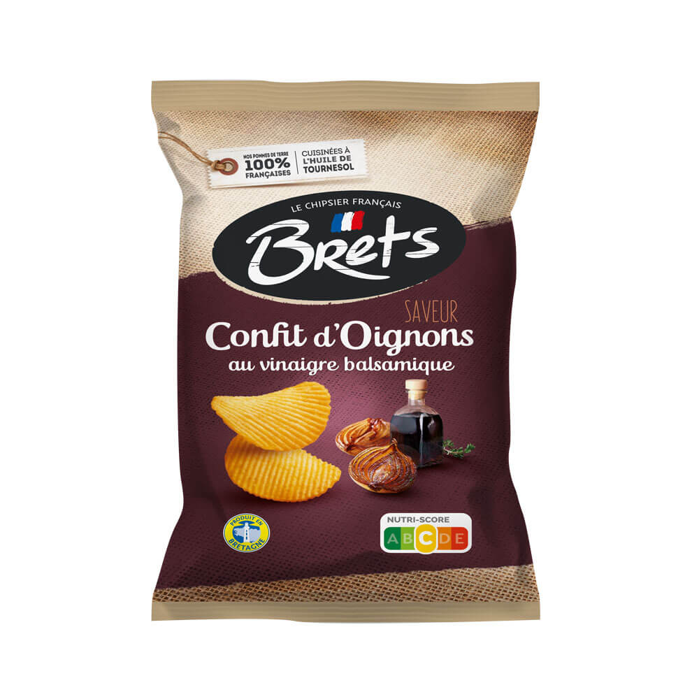 Bret’s Onion Confit with Balsamic Vinegar Crisps 125g (France) - Candy Mail UK