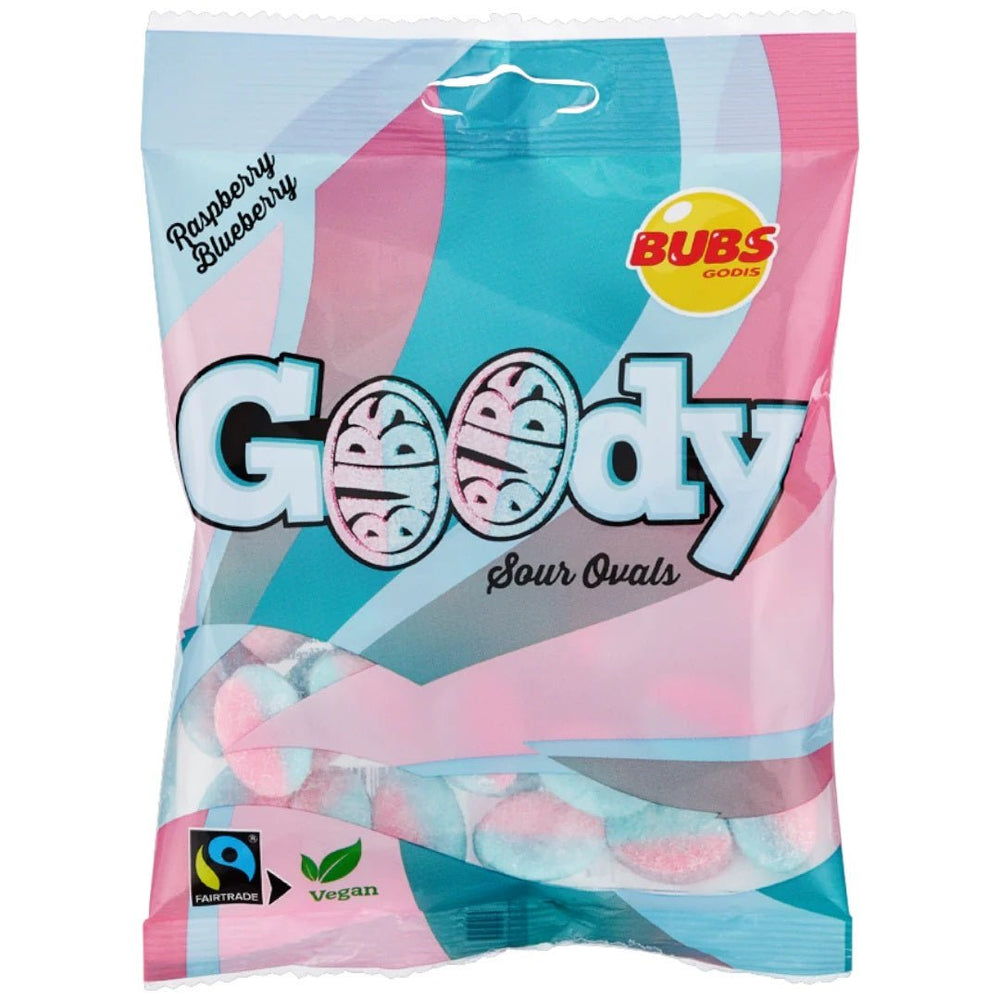 Bubs Goody Raspberry Blueberry (Sweden) 90g - Candy Mail UK