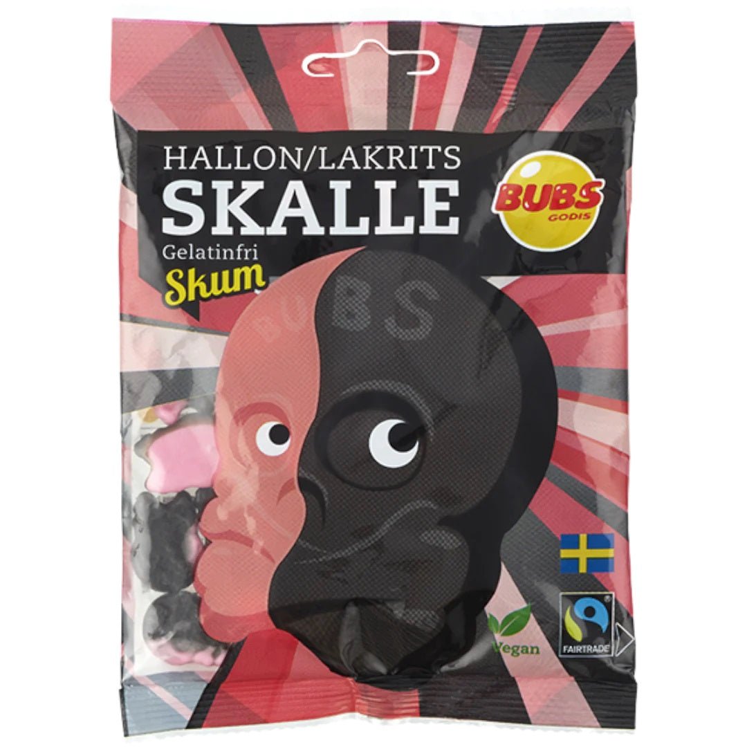 Bubs Skulls Foam Raspberry Licorice (Sweden) 90g (Copy) - Candy Mail UK