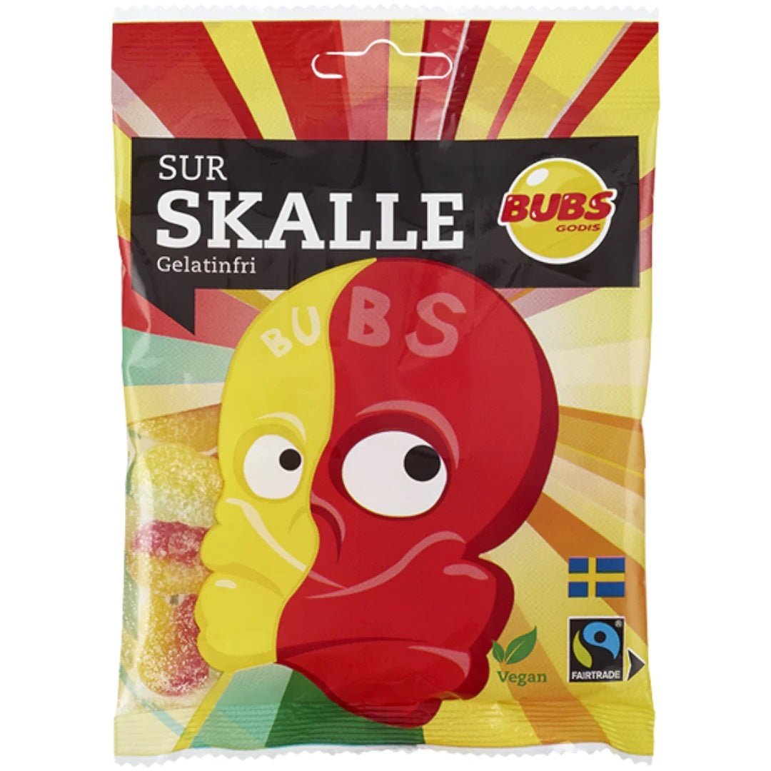 Bubs Skulls Sour Fruity (Sweden) 90g - Candy Mail UK