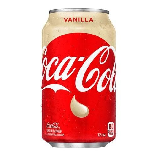 Bundle of 12 Vanilla Coke 355ml (Best Before December) - Candy Mail UK