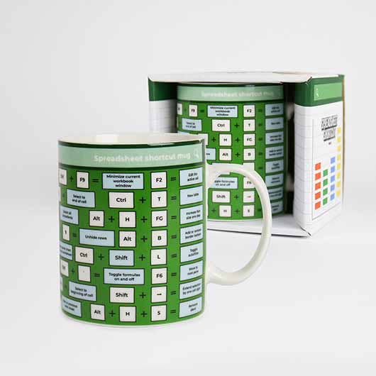 
                  
                    Spreadsheet Shortcut Mug Novelty Mug
                  
                