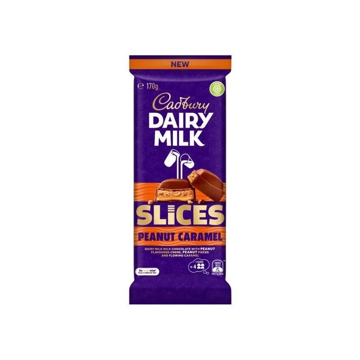 Cadbury Dairy Milk Slices Peanut Caramel (Australia) 170g - Candy Mail UK