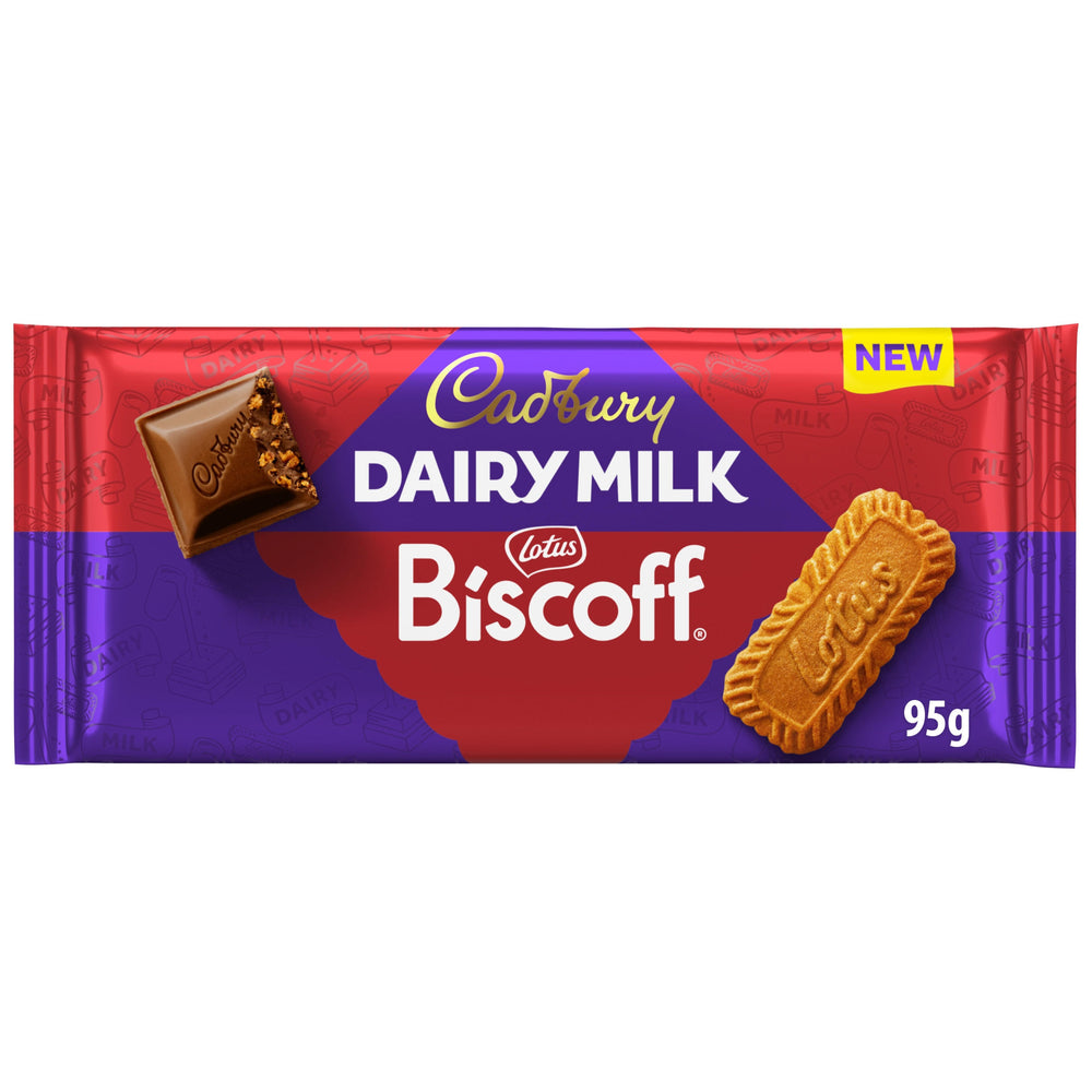 Cadbury Dairy Milk With Lotus Biscoff Chocolate Bar 95g