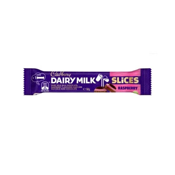 Cadbury's Dairy Milk Slices Raspberry (australia) 50g - Candy Mail Uk